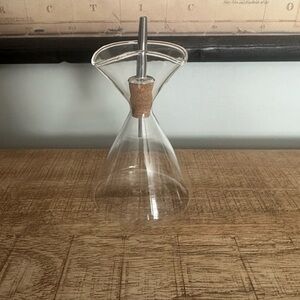 SIN Fauna Glass Oil Cruet | Handblown Hourglass Design